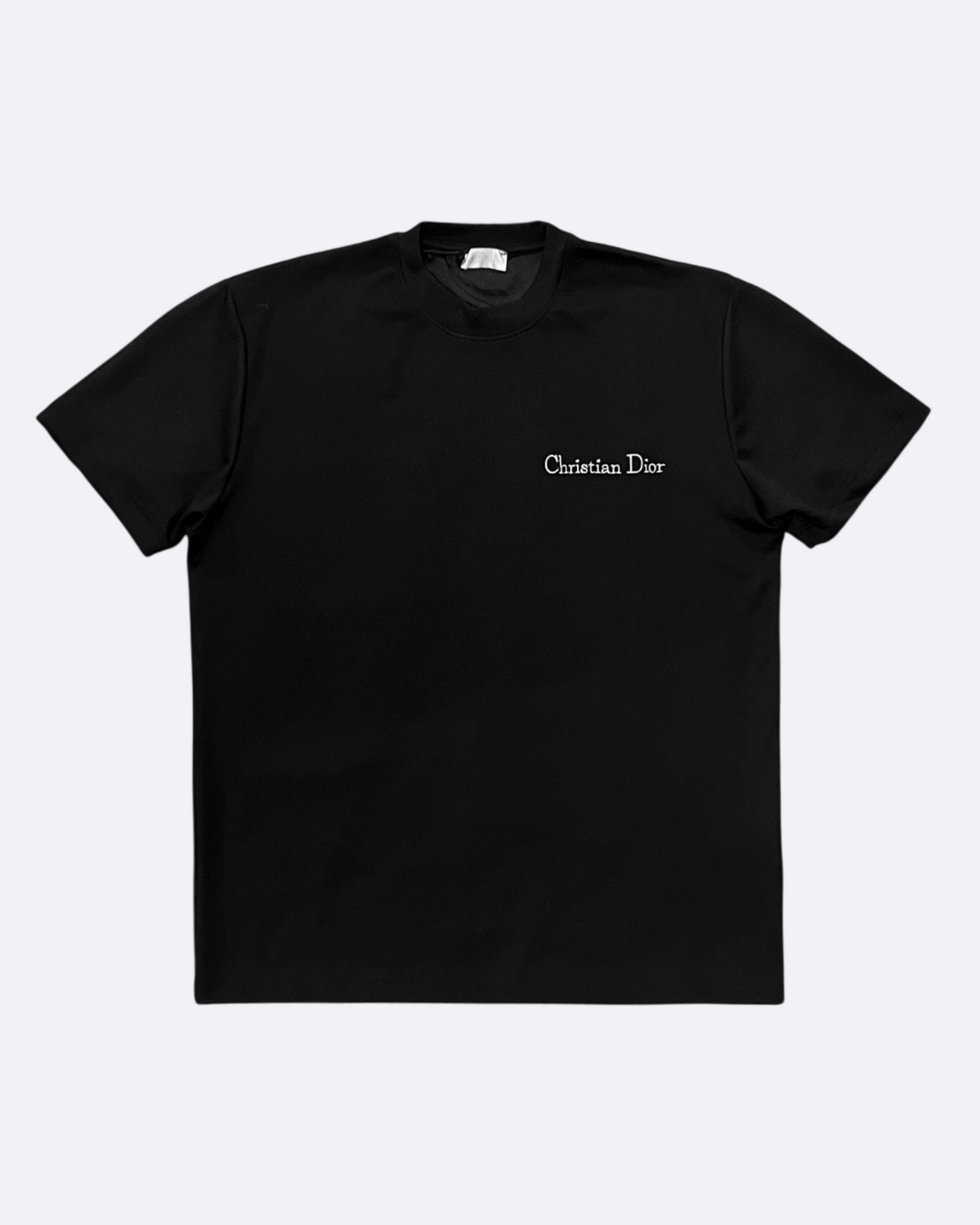 Dior - Script Embroidery T-Shirt - Black