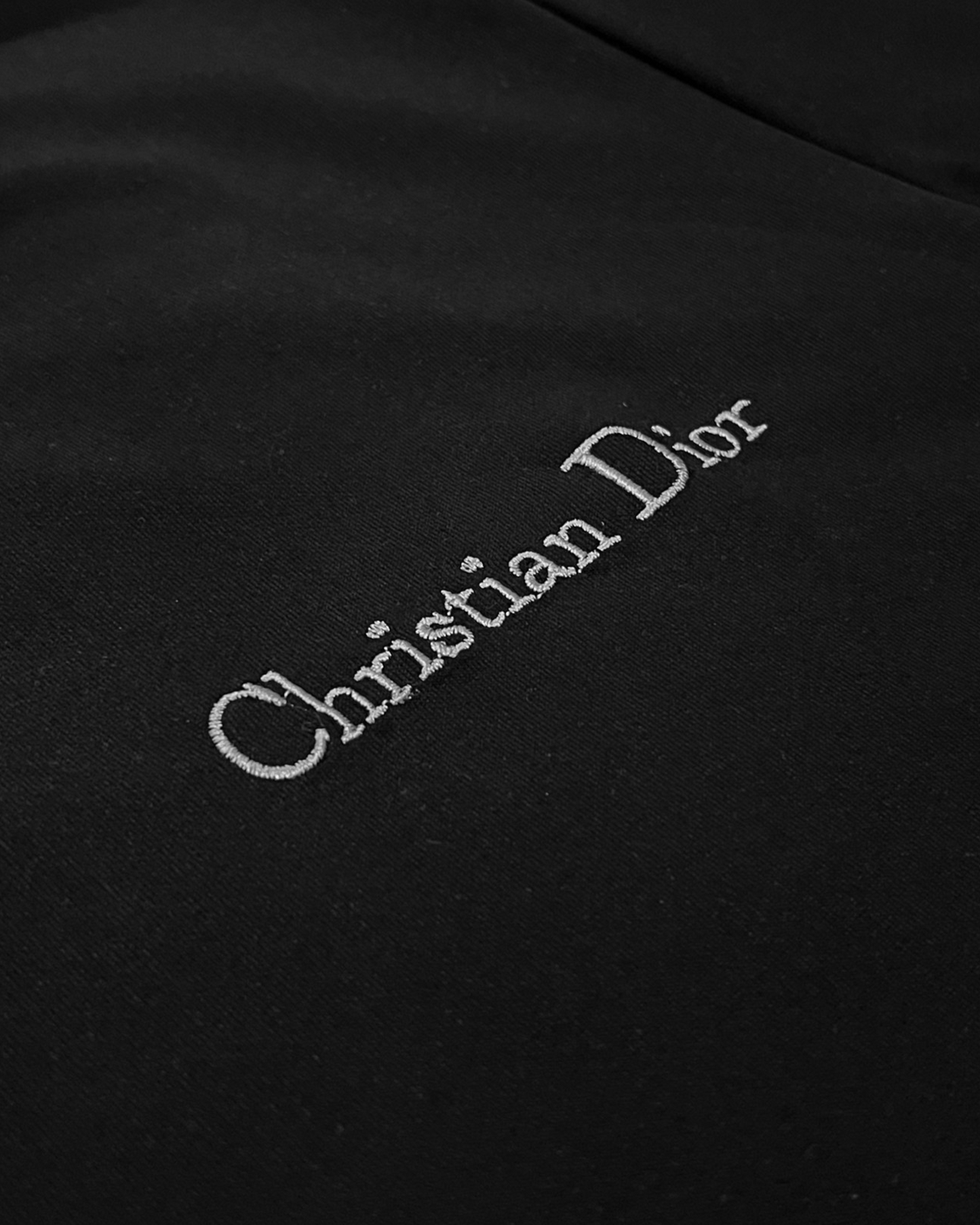 Dior - Script Embroidery T-Shirt - Black