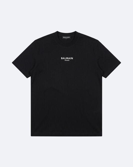 Balmain - Centered Logo Embroidery T-Shirt - Black