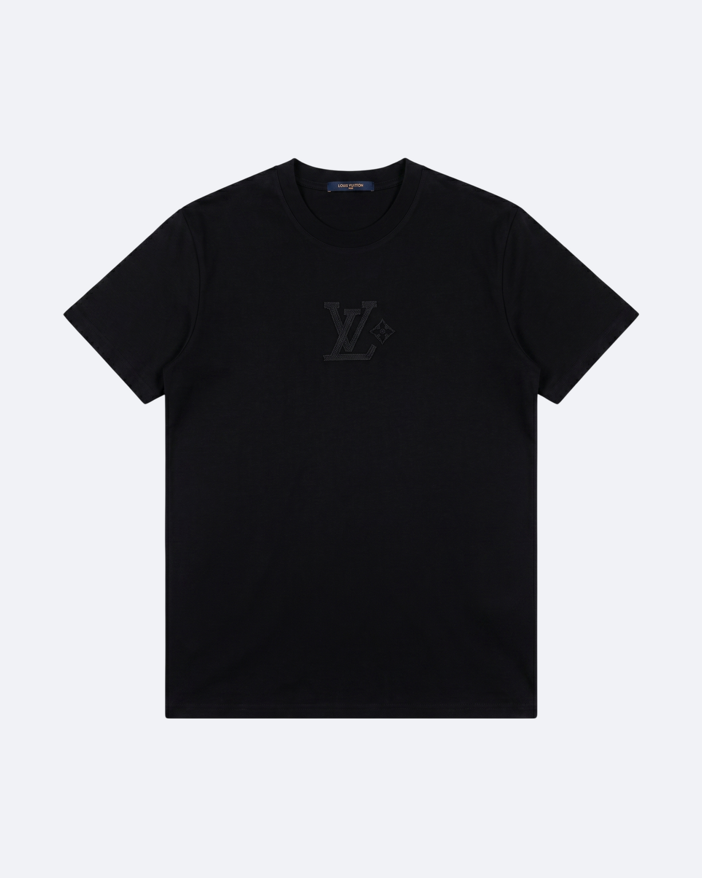 LVTN - Embroidery Cursive Logotype T-Shirt - Black