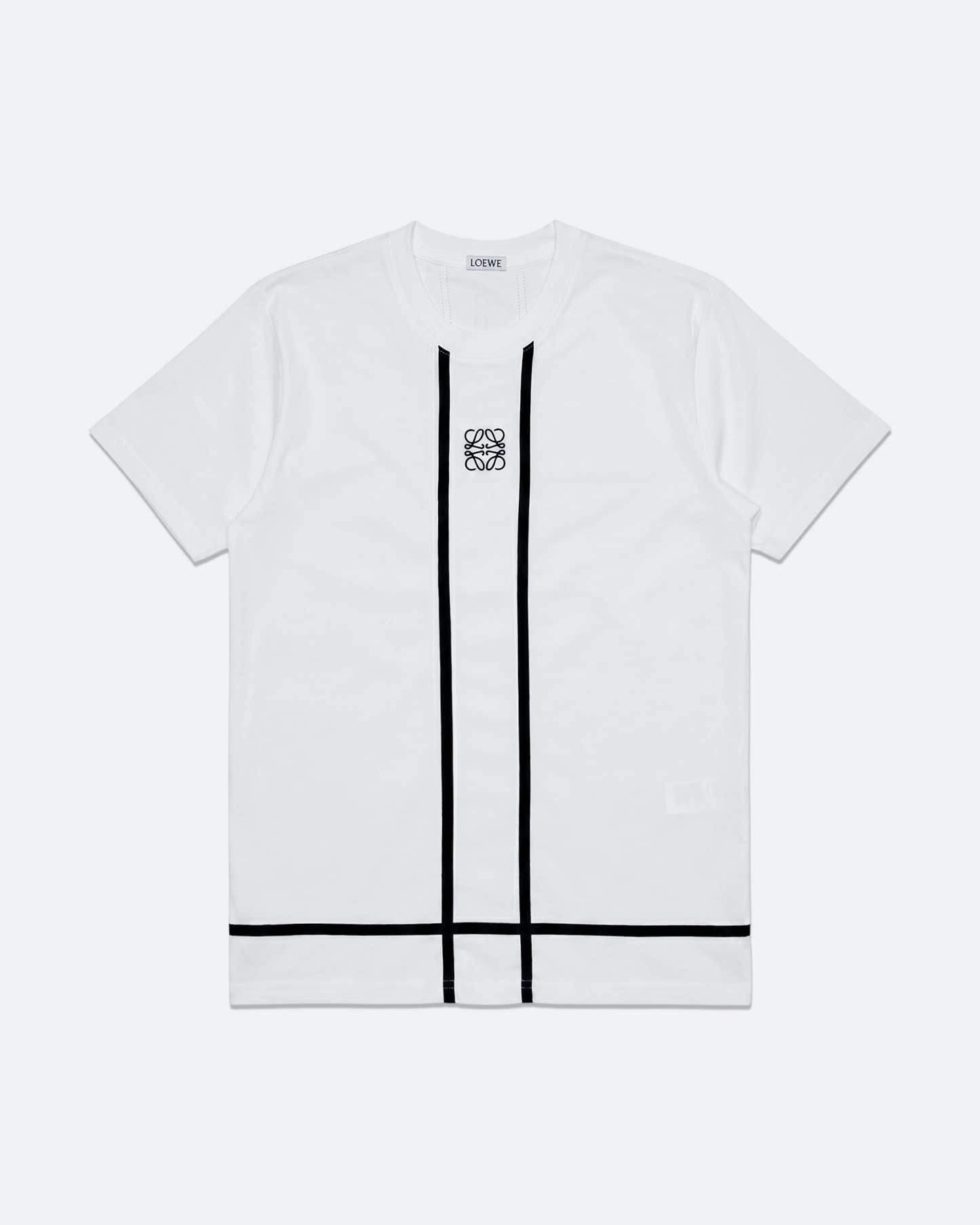 Loewe x On - Stripe Logo T-Shirt - White