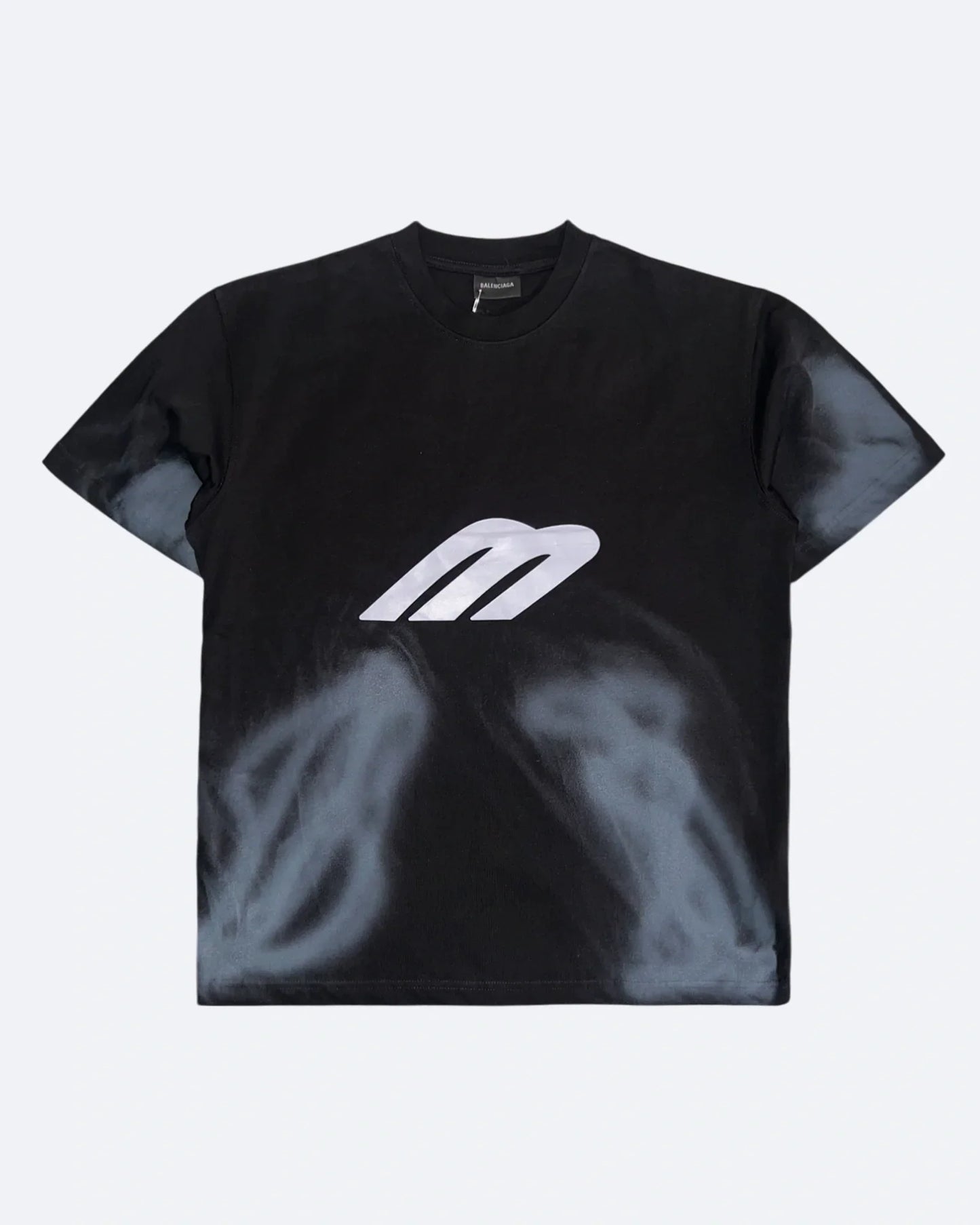 Balenciaga - 3B Logo T-Shirt - Black and Dark Gray