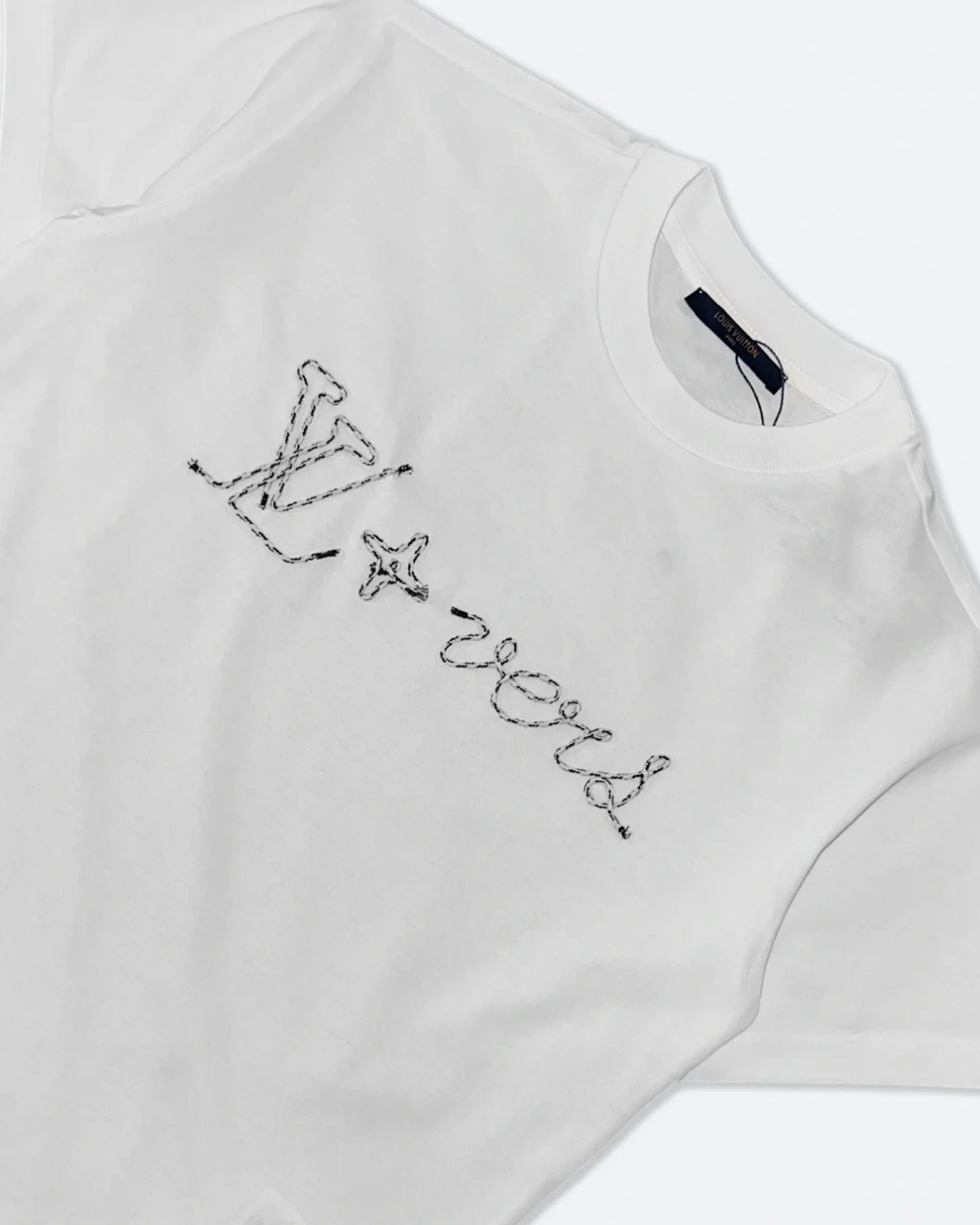 Louis Vuitton - Lovers Embroidery T-Shirt - White