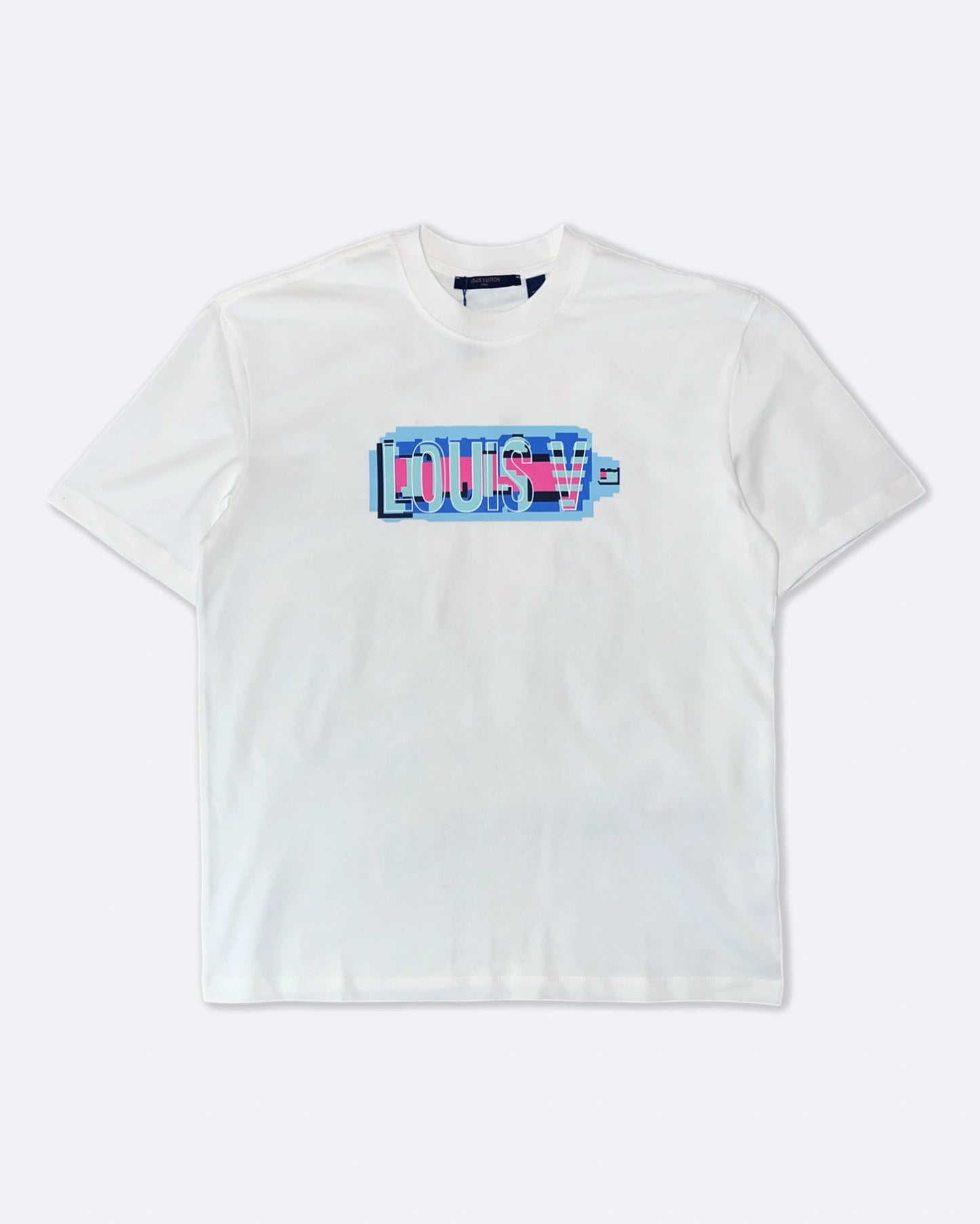 Louis Vuitton - Pixel V Logo T-Shirt - White