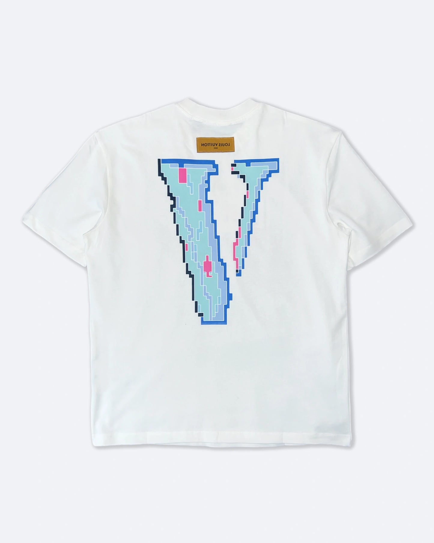 Louis Vuitton - Pixel V Logo T-Shirt - White