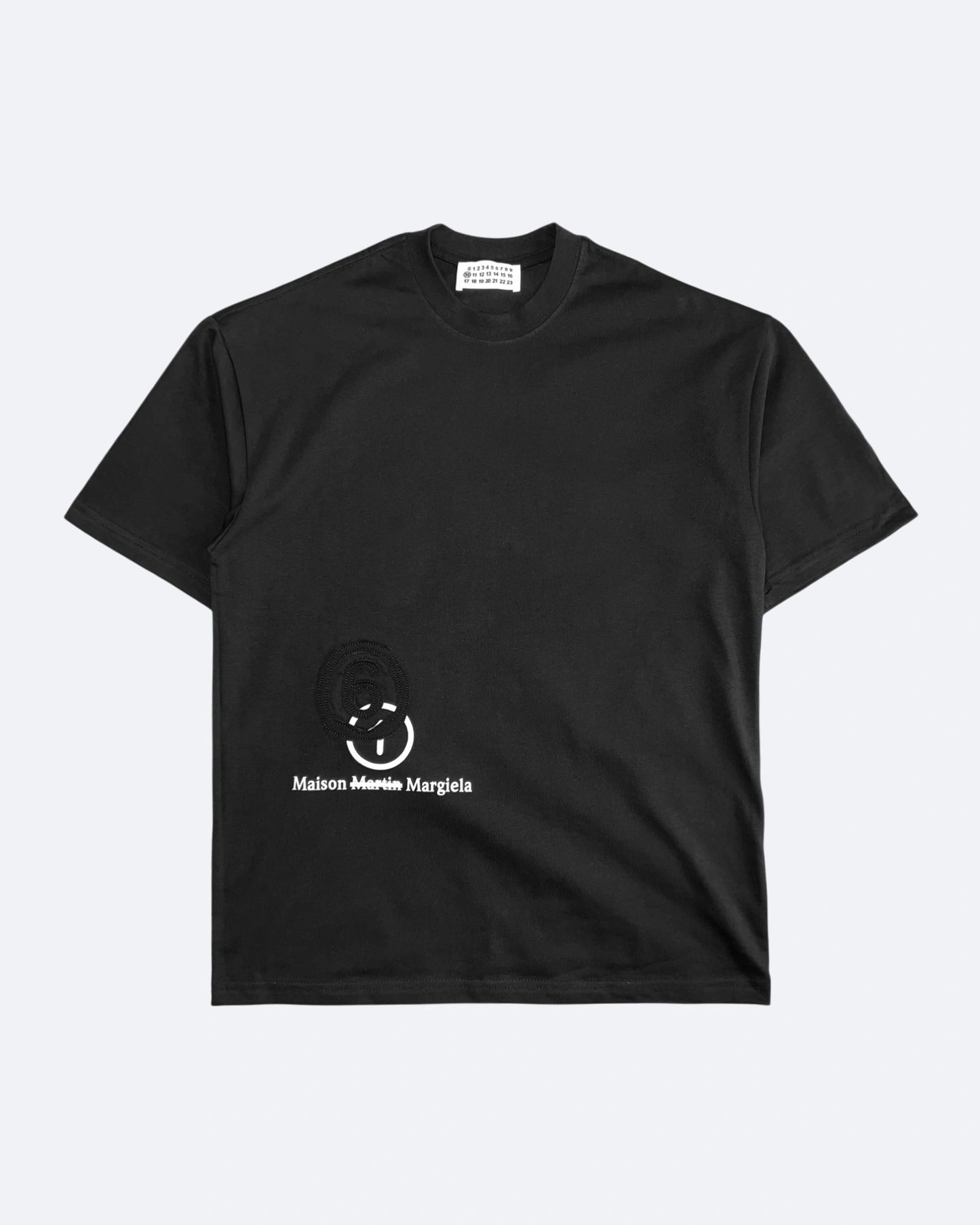 Maison Margiela - MM6 Numbers Motif T-Shirt - Black