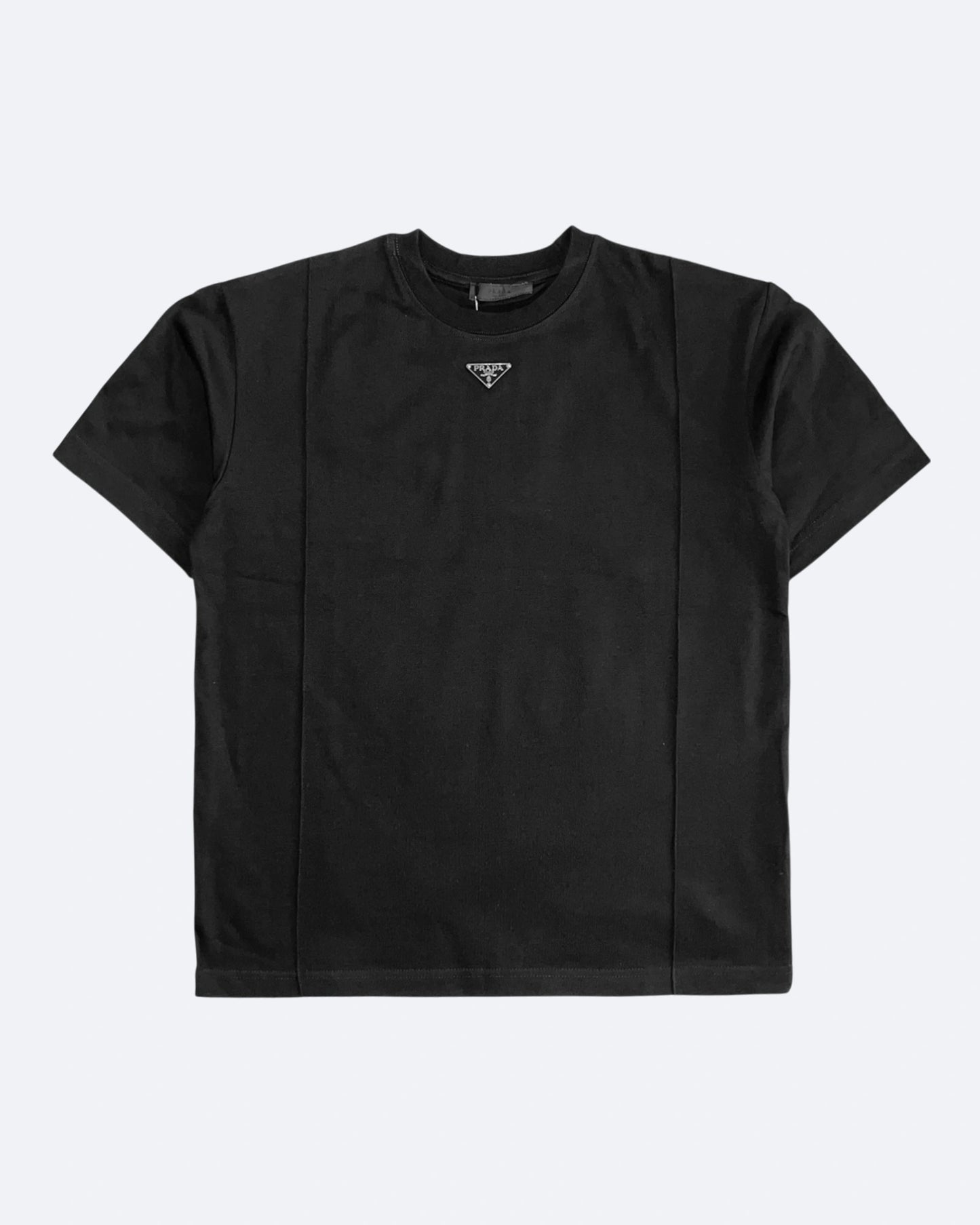 Prada - Logo Seamed T-Shirt - Black