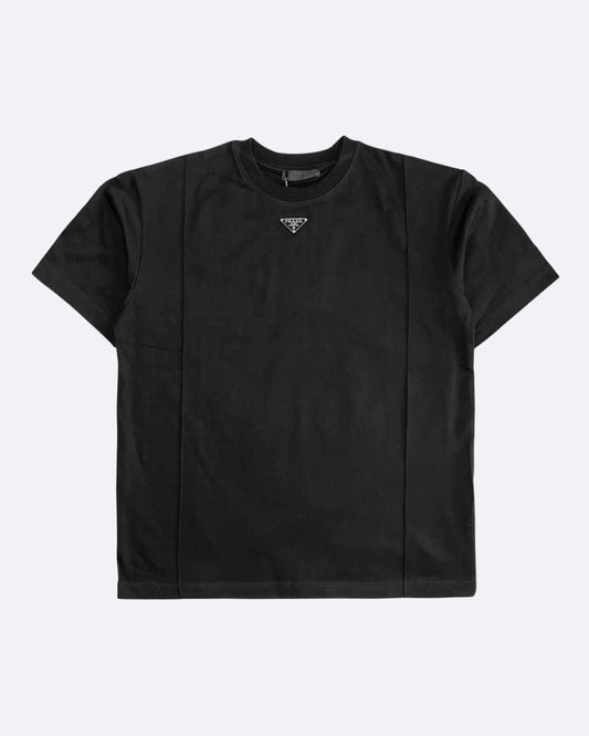 Prada - Logo Seamed T-Shirt - Black