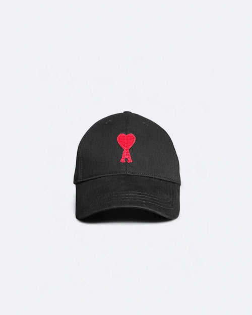 AMI - Logo Embroidery Cap - Black