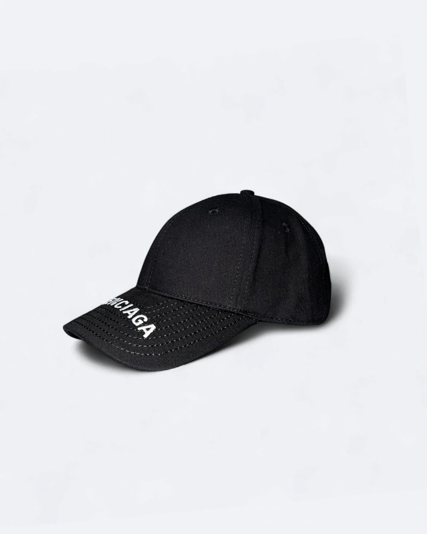 Balenciaga - Visor Logo Embroidery Cap - Black