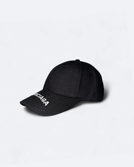 Balenciaga - Visor Logo Embroidery Cap - Black