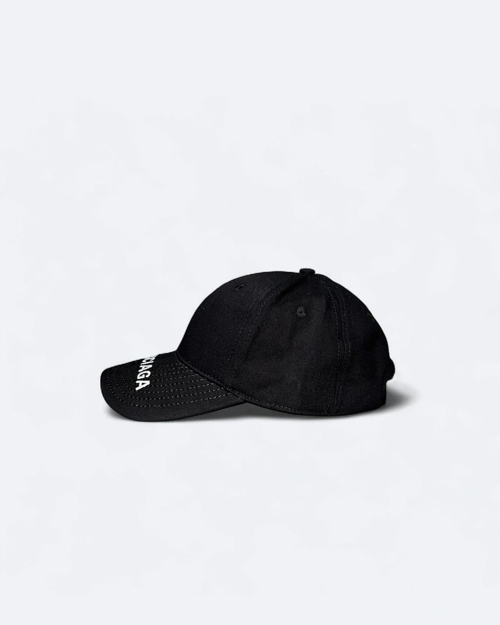Balenciaga - Visor Logo Embroidery Cap - Black