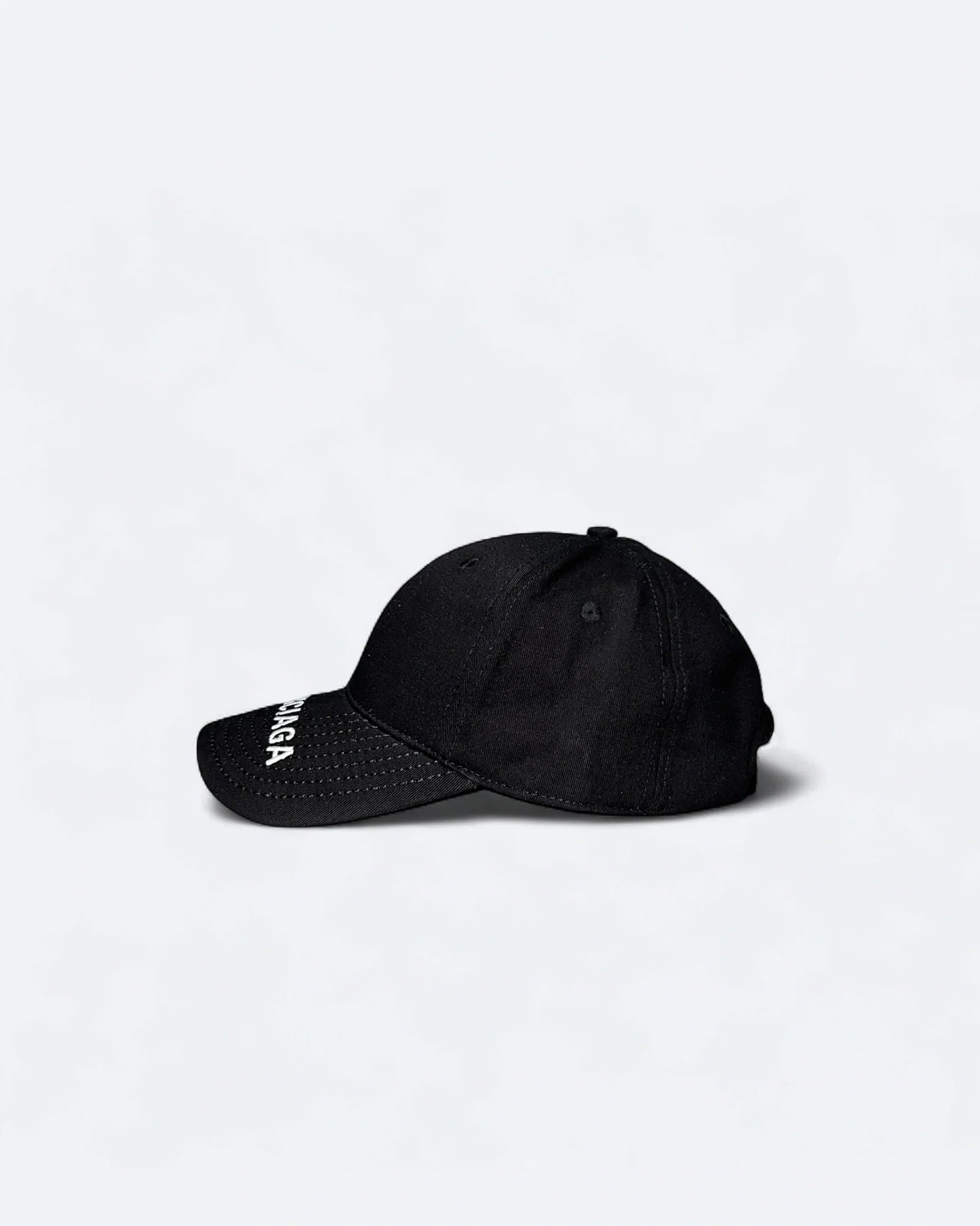 Balenciaga - Visor Logo Embroidery Cap - Black