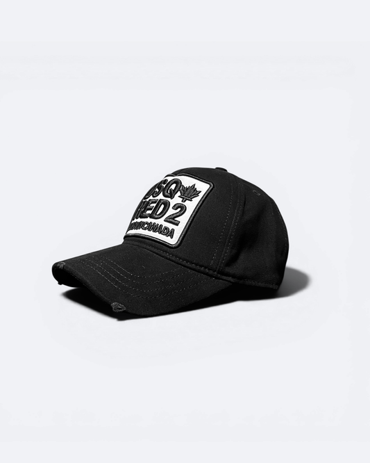 Dsquared2 - Born in Canada White Patch Cap - Black