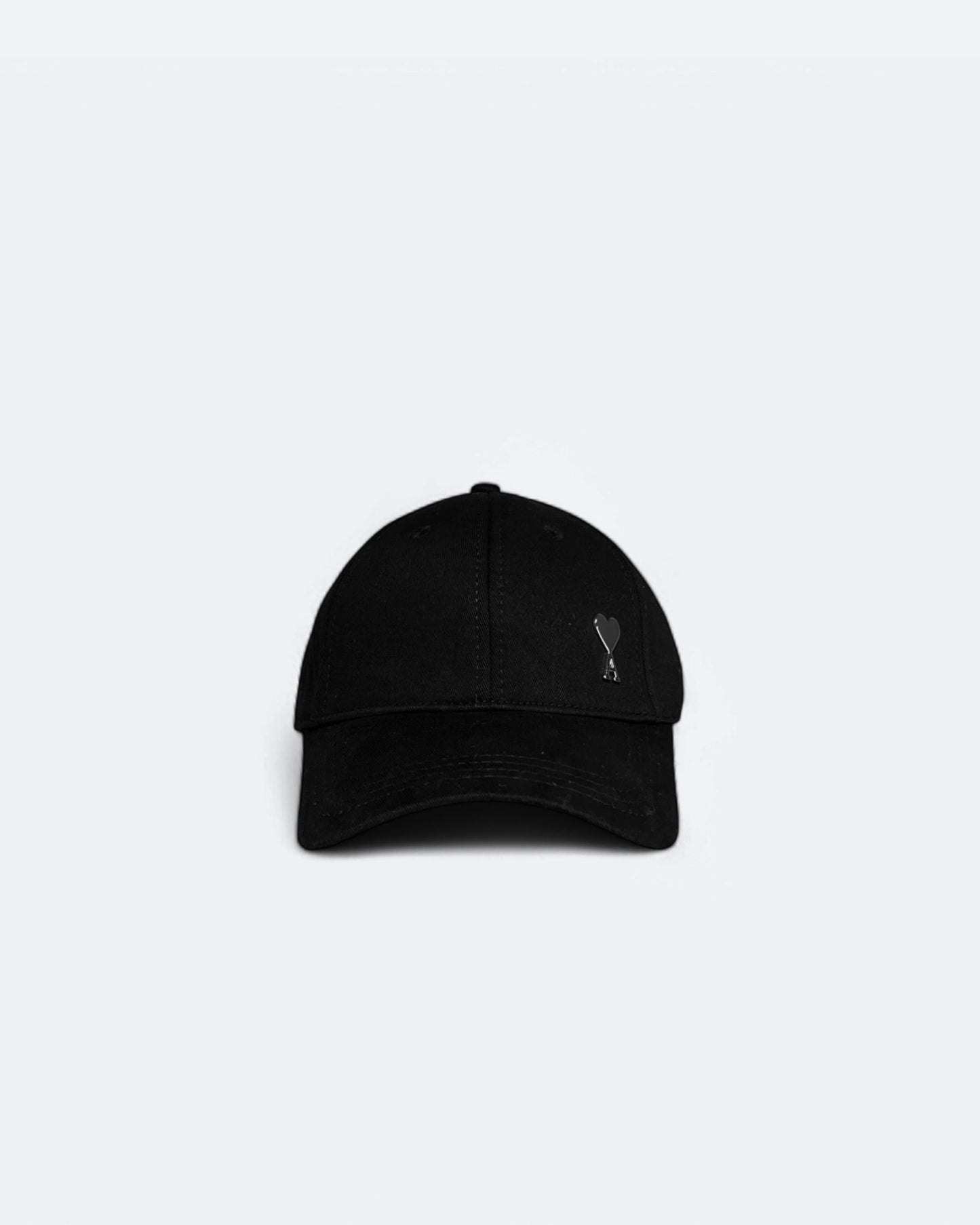AMI - Silver Heart Cap - Black