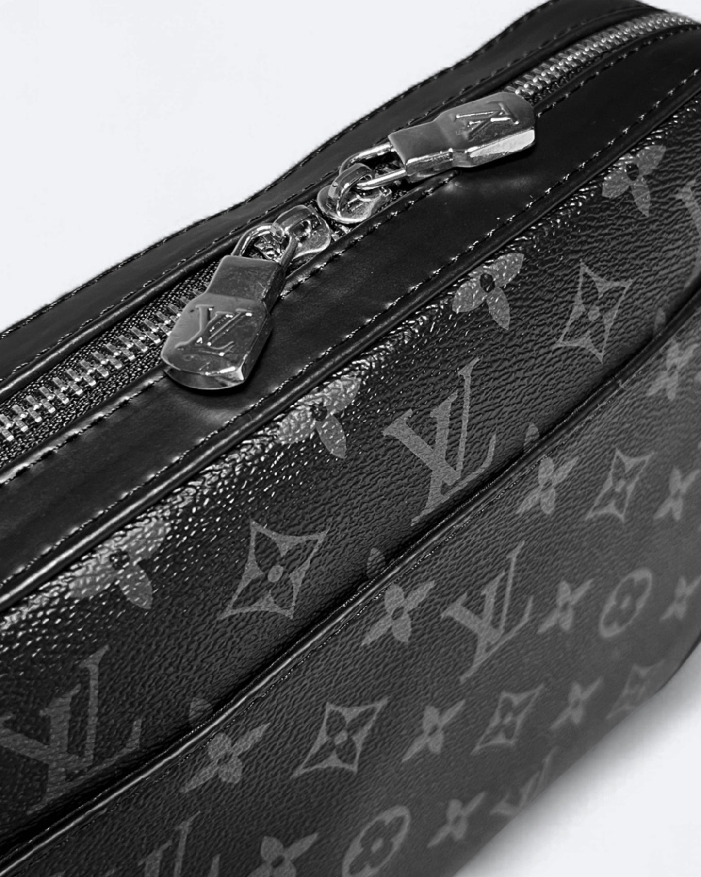 LVTN - Pattern Duo Messenger Bag - Black