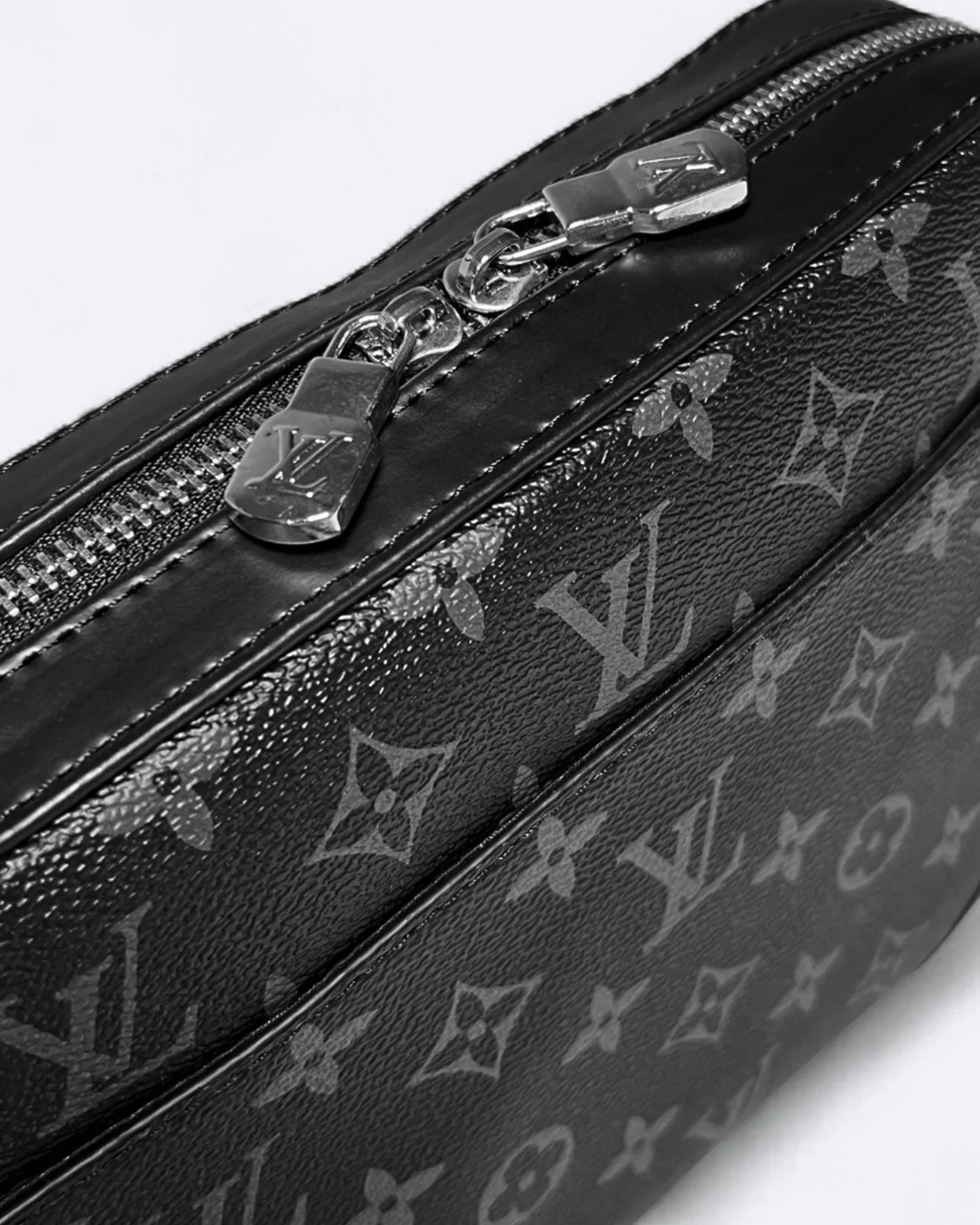 LVTN - Pattern Duo Messenger Bag - Black