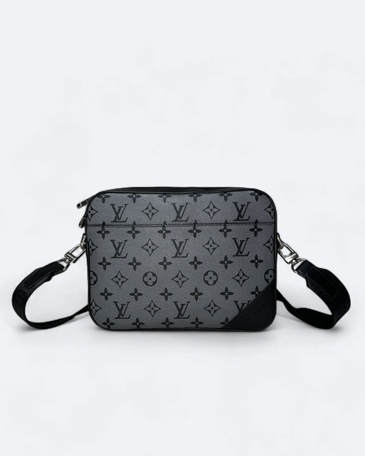 LVTN - Pattern Duo Messenger Bag - Gray