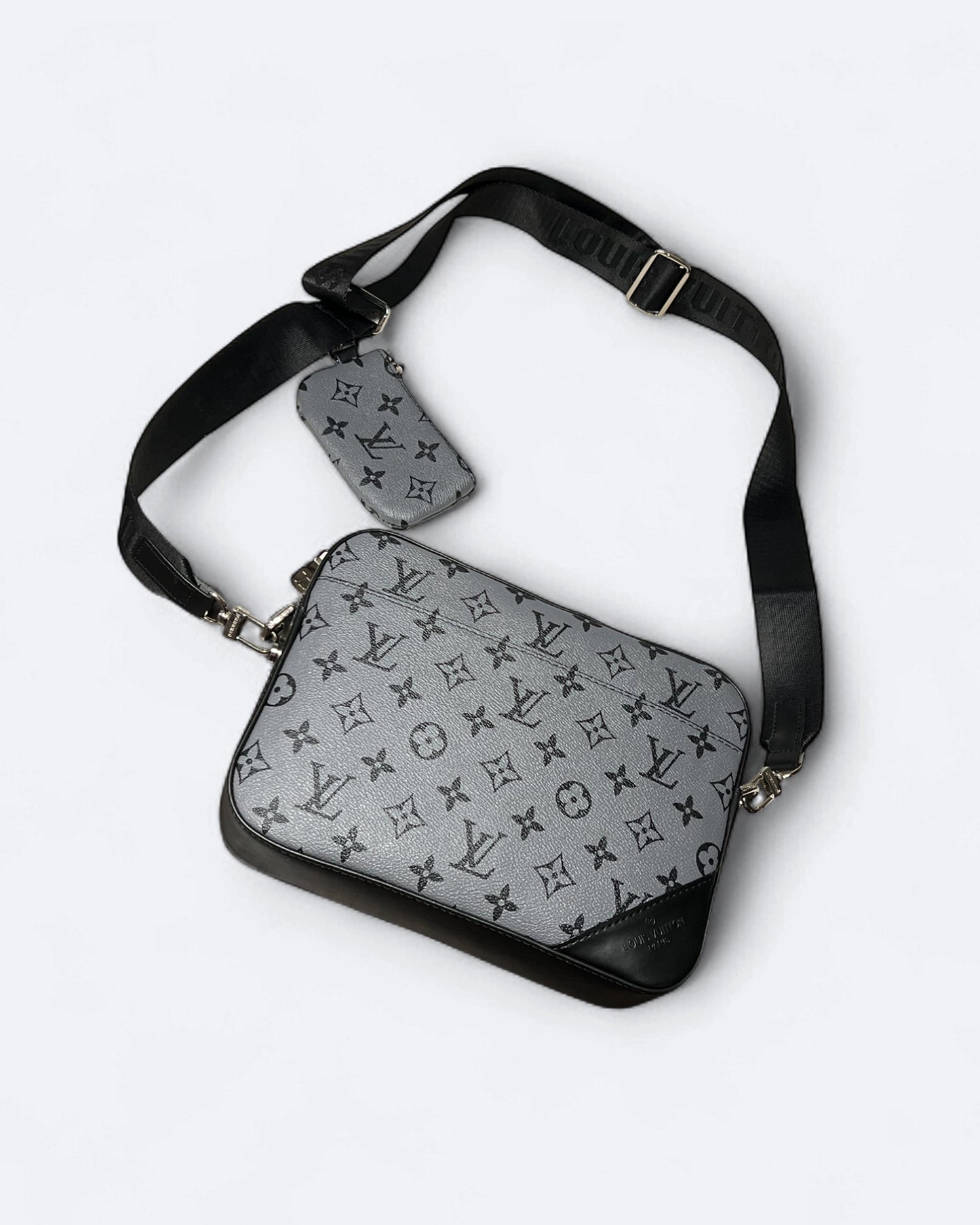 LVTN - Pattern Duo Messenger Bag - Gray