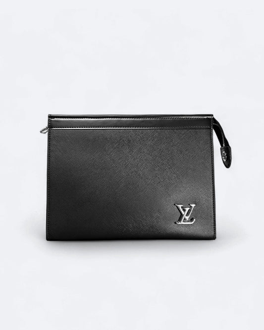 LVTN - Silver Pin Clutch - Black