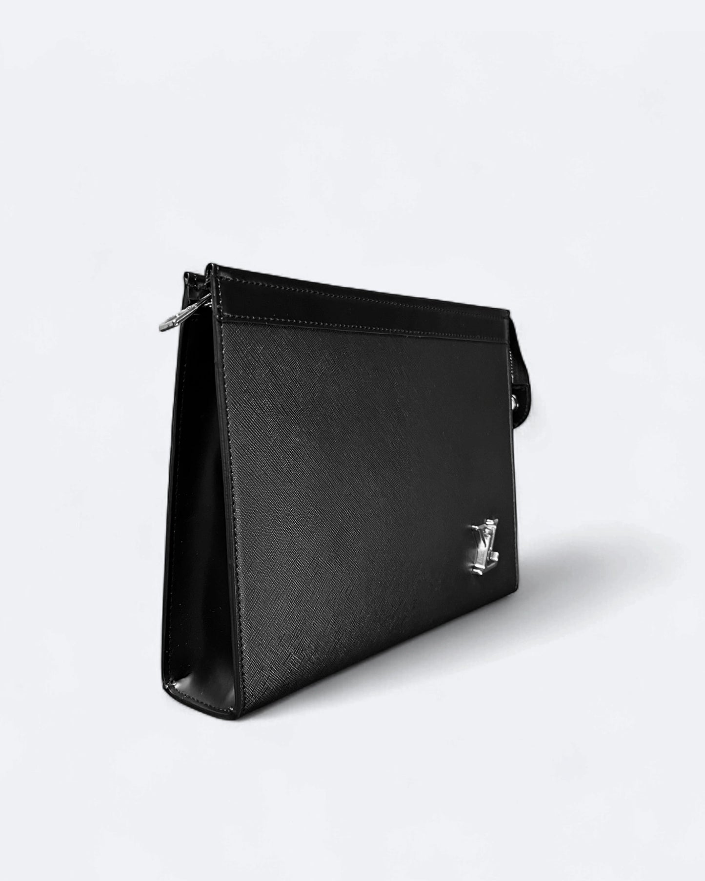 LVTN - Silver Pin Clutch - Black