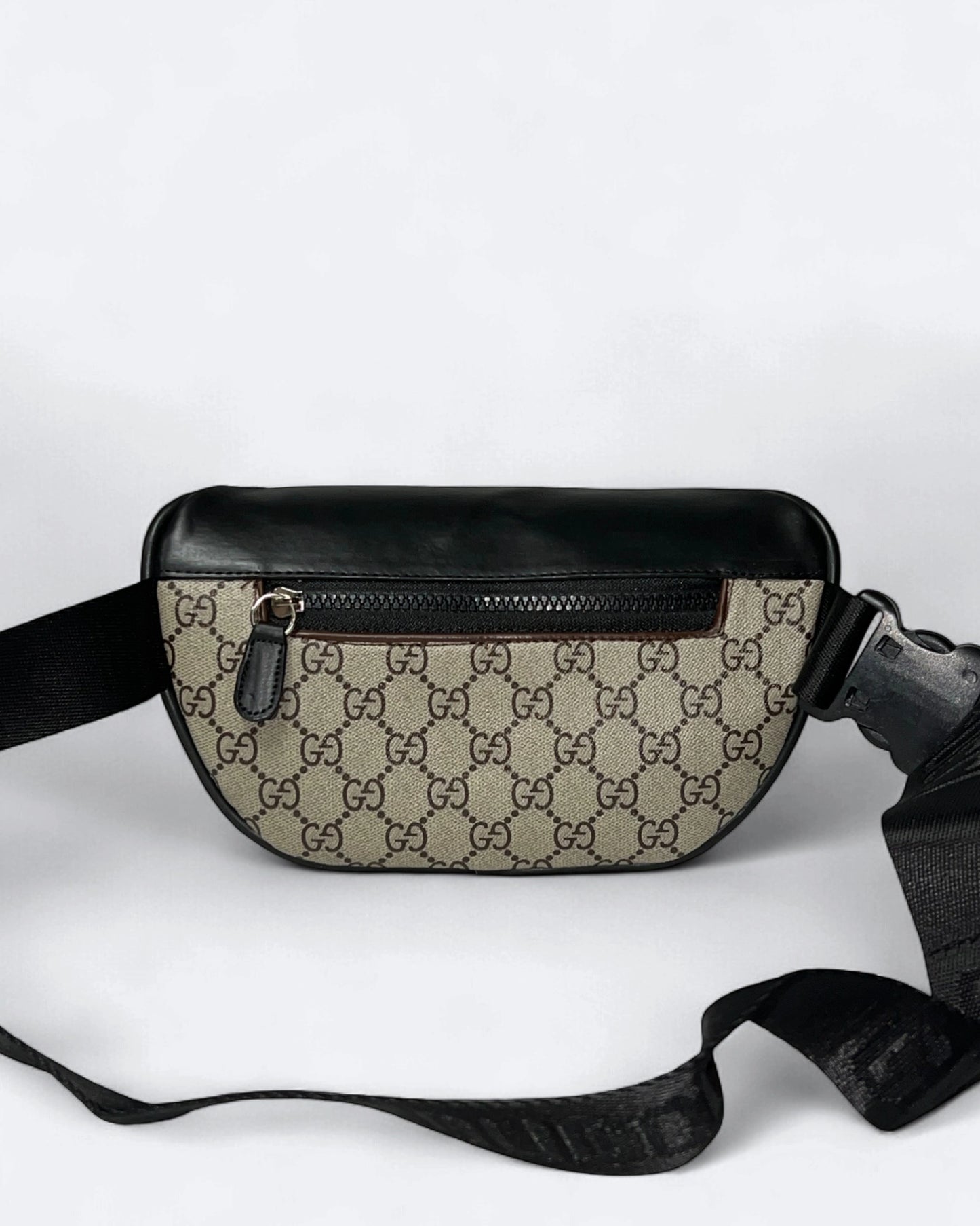 GC - GG Canvas Crossbody Bag - Beige/Black