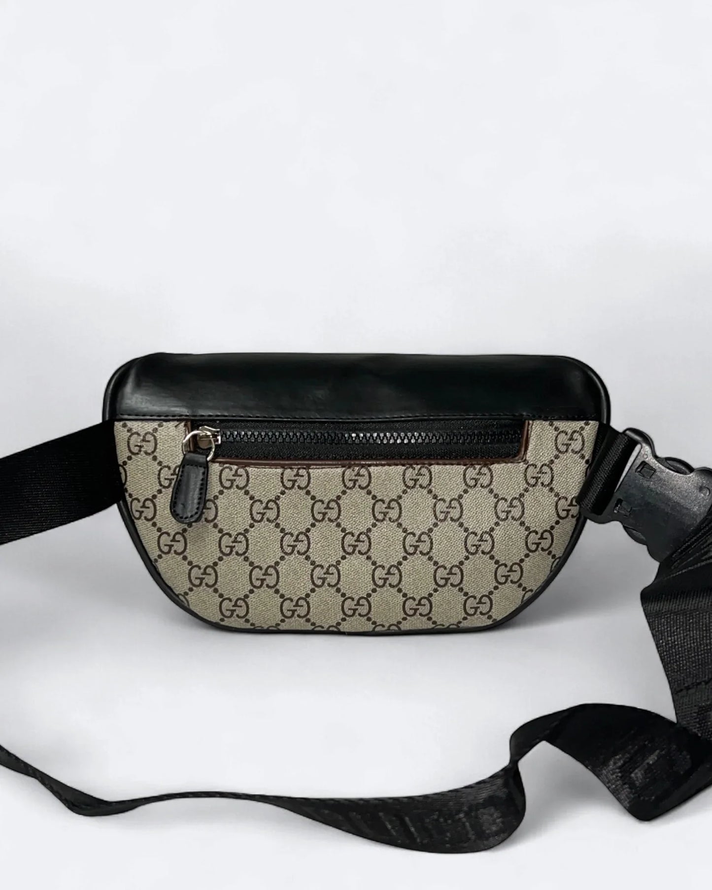 GC - GG Canvas Crossbody Bag - Beige/Black