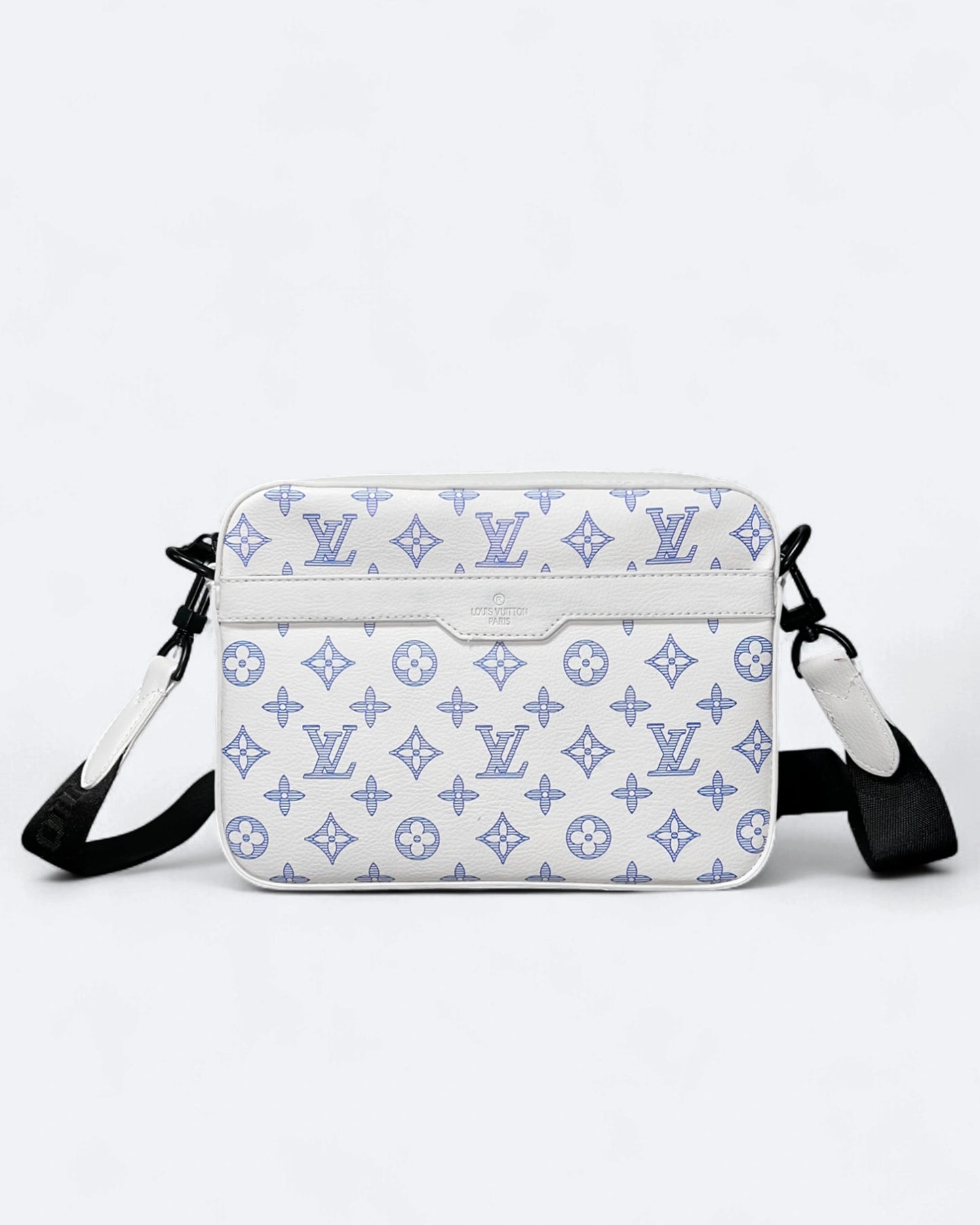 LVTN - Monogram Pattern Trio Set Bags - White/Blue