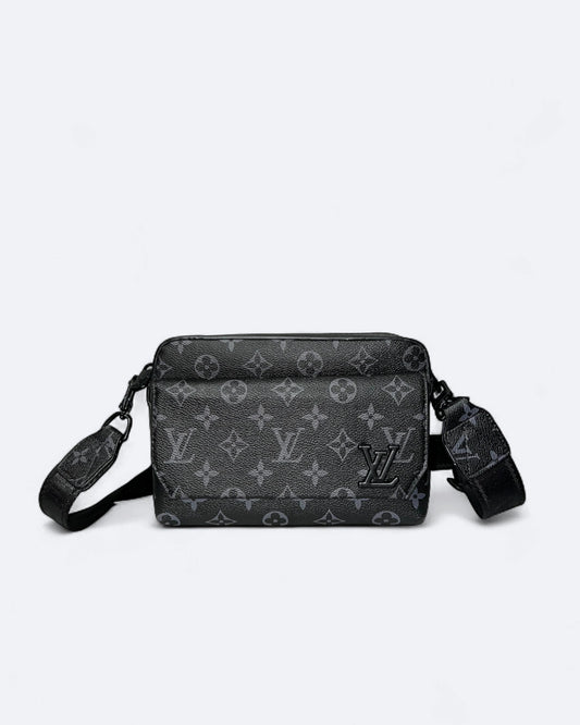 LVTN - Pattern Mini Messenger Bag - Black