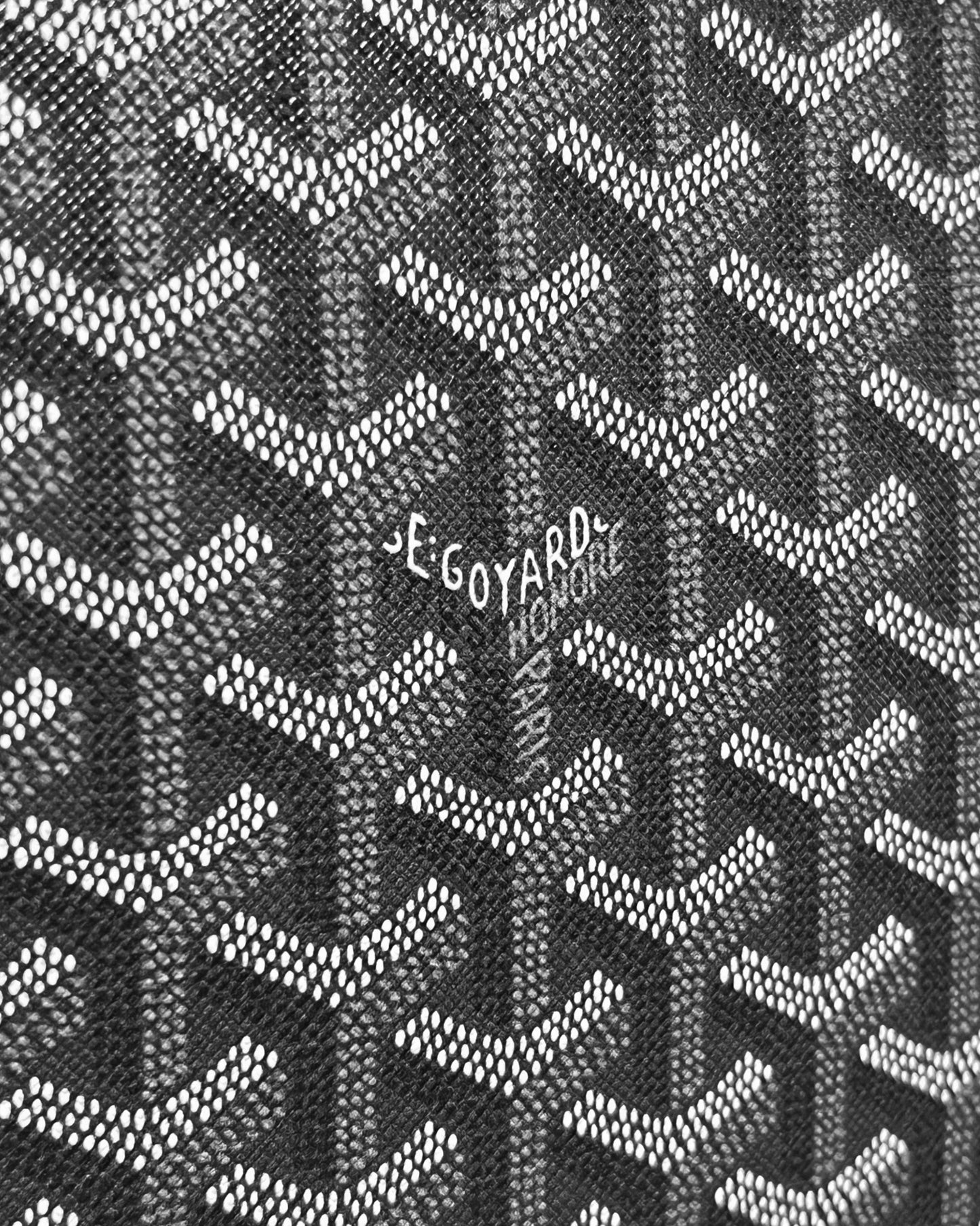 Goyard Pattern Clutch - Gray