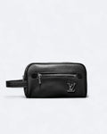 LVTN - Silver Monogram Hand Pouch Bag - Black