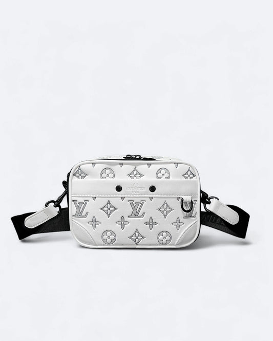 LVTN - Alpha Crossbody Bag - White/Dark Blue