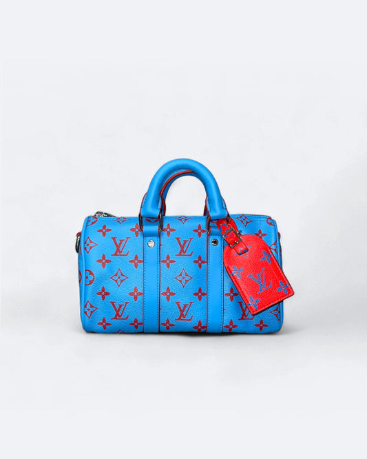 LVTN - Small Duffle Handbag - Blue/Red