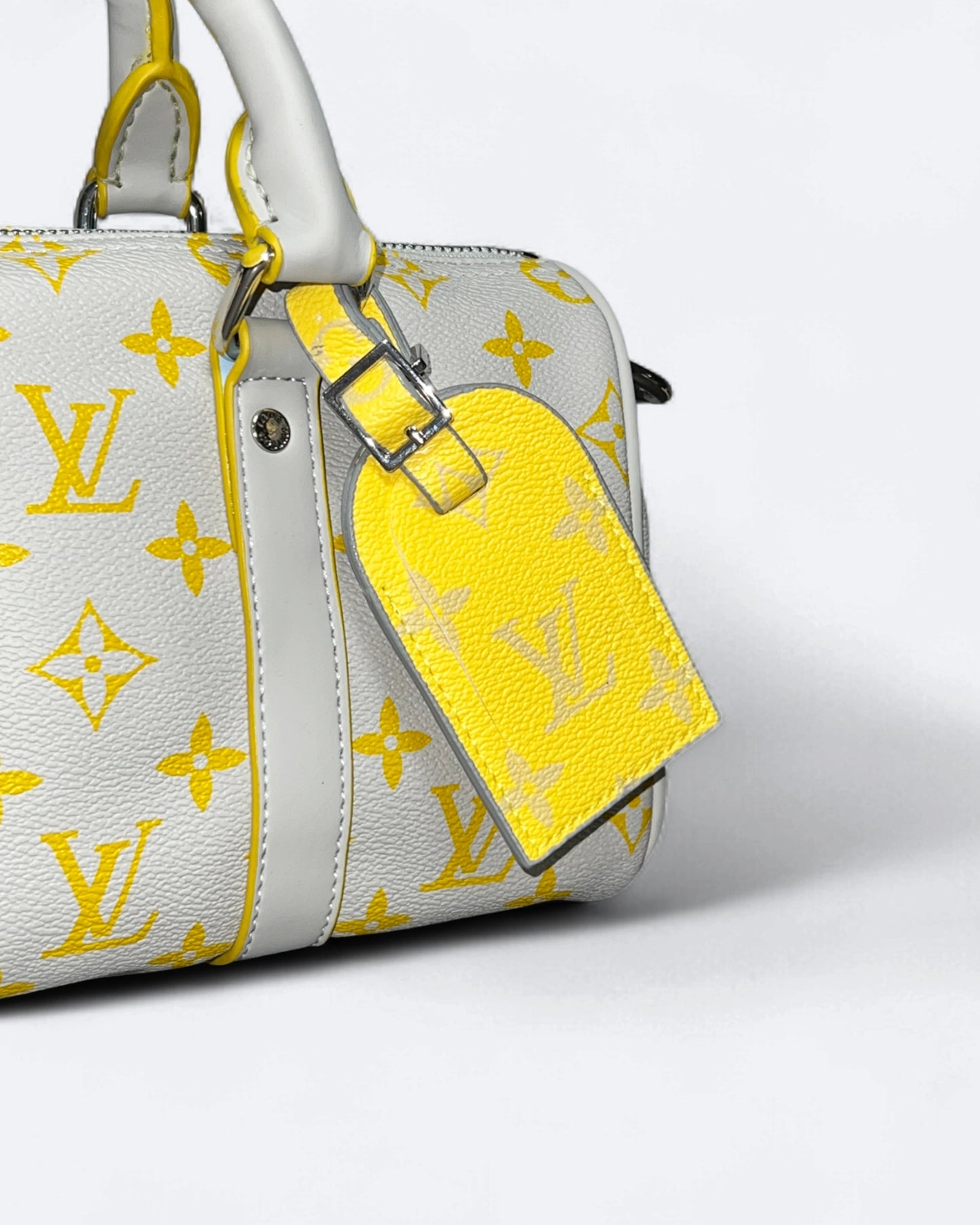LVTN - Small Duffle Handbag - White/Yellow