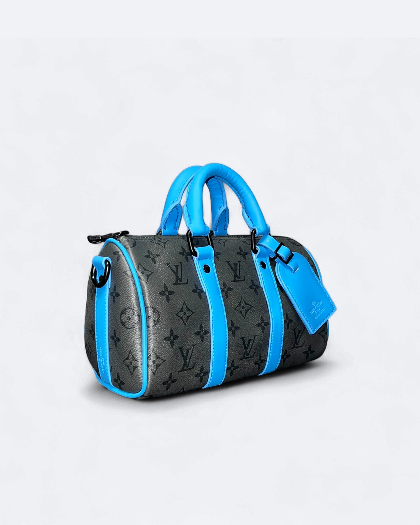 LVTN - Small Duffle Handbag - Gray/Blue