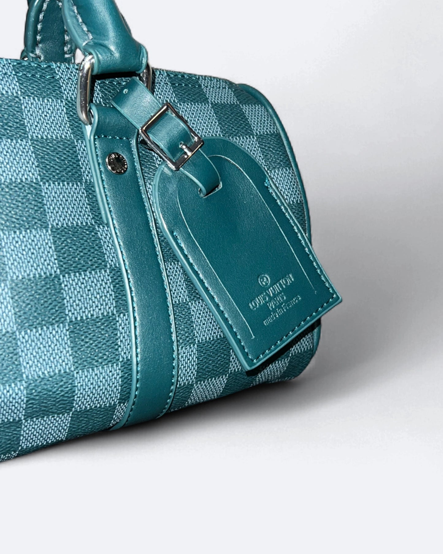 LVTN - Small Duffle Damier Handbag - Teal