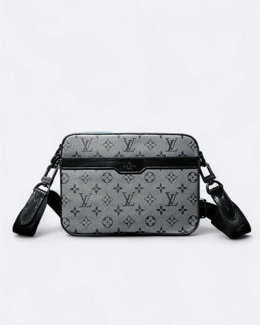 LVTN - Monogram Pattern Trio Set Bags - Gray/Blue