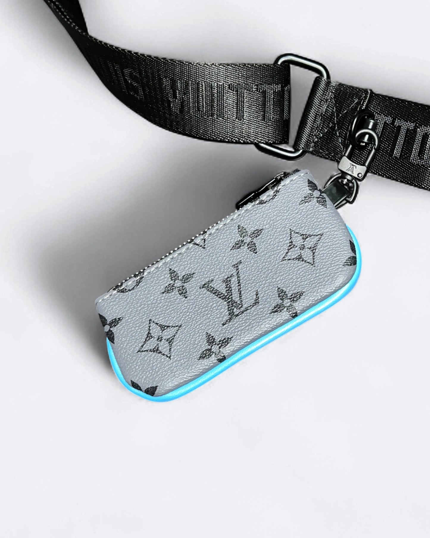 LVTN - Monogram Pattern Trio Set Bags - Gray/Blue