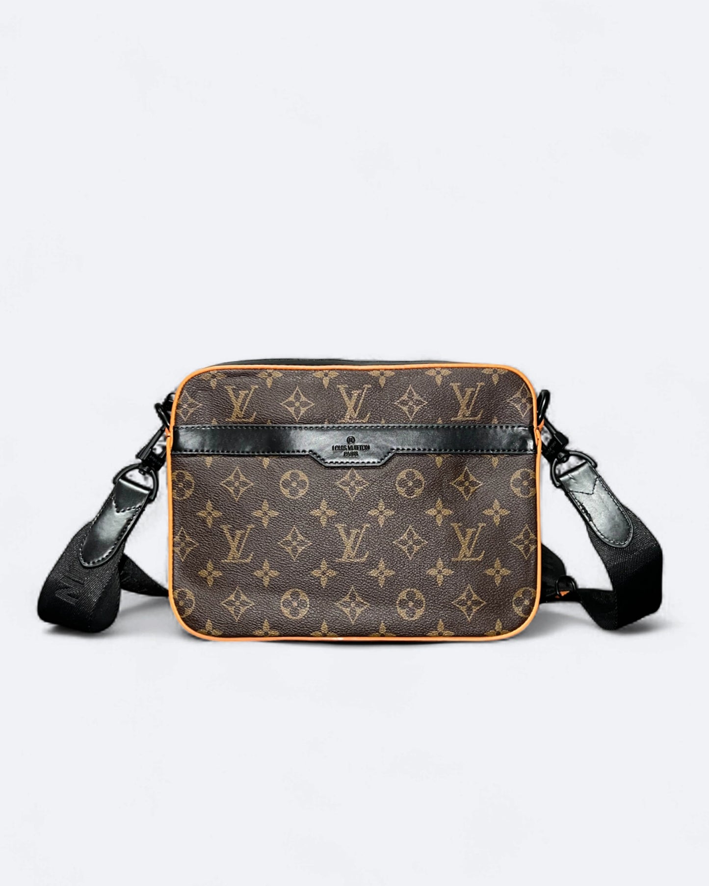LVTN - Monogram Pattern Trio Set Bags - Brown/Orange