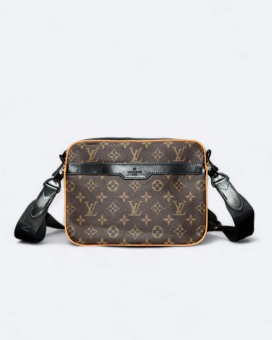 LVTN - Monogram Pattern Trio Set Bags - Brown/Orange