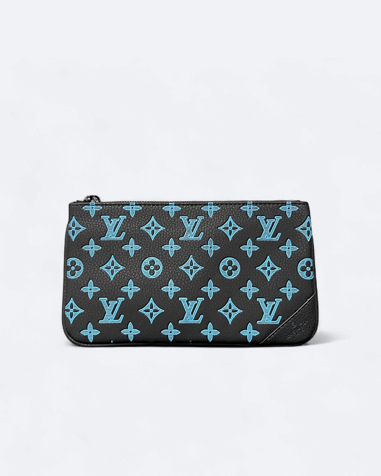 LVTN - Monogram Pattern Trio Set Bags - Dark Blue/Blue
