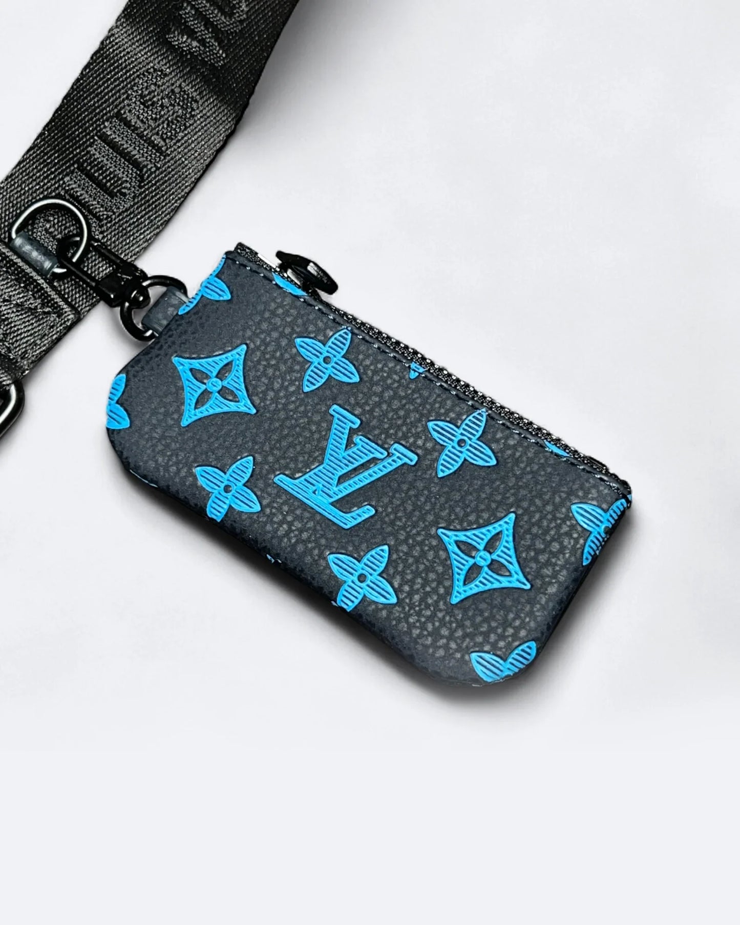 LVTN - Monogram Pattern Trio Set Bags - Dark Blue/Blue