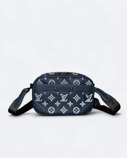 LVTN - Alpha Crossbody Bag - Dark Blue/White