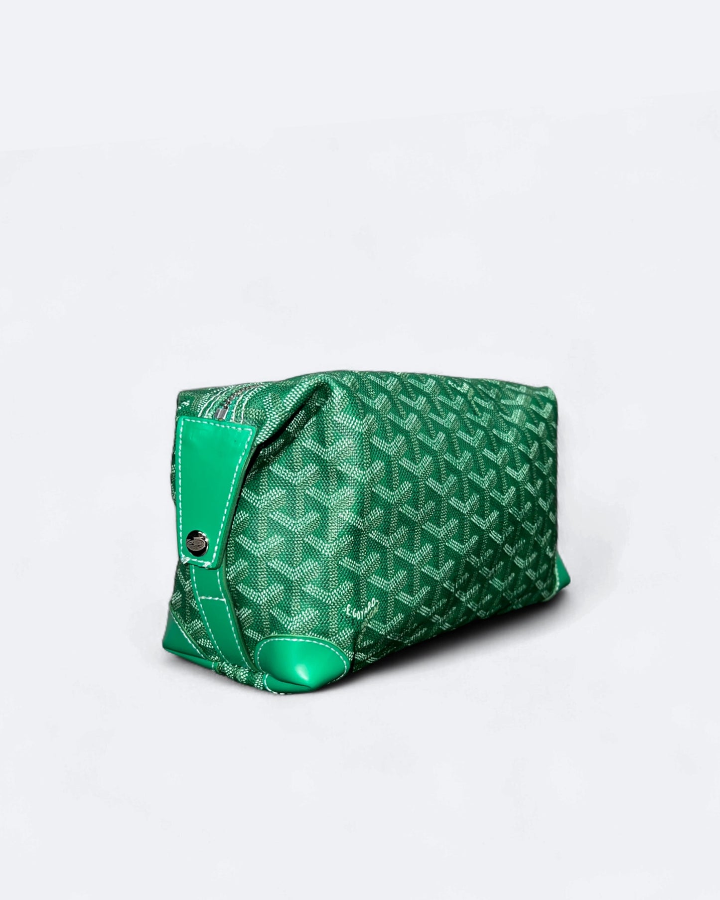 Goyard - Goyardine Pattern Hand Pouch Bag - Green