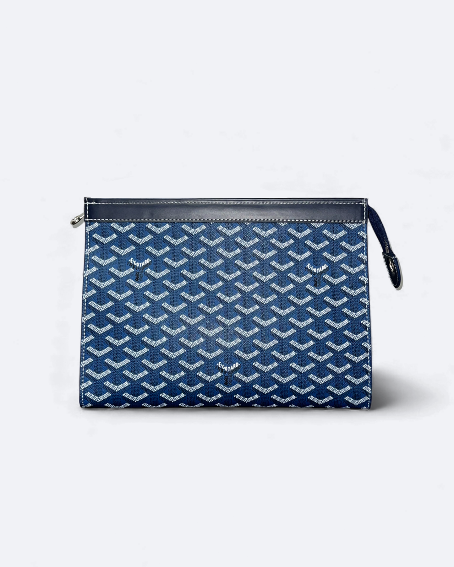 Goyard Pattern Clutch - Blue
