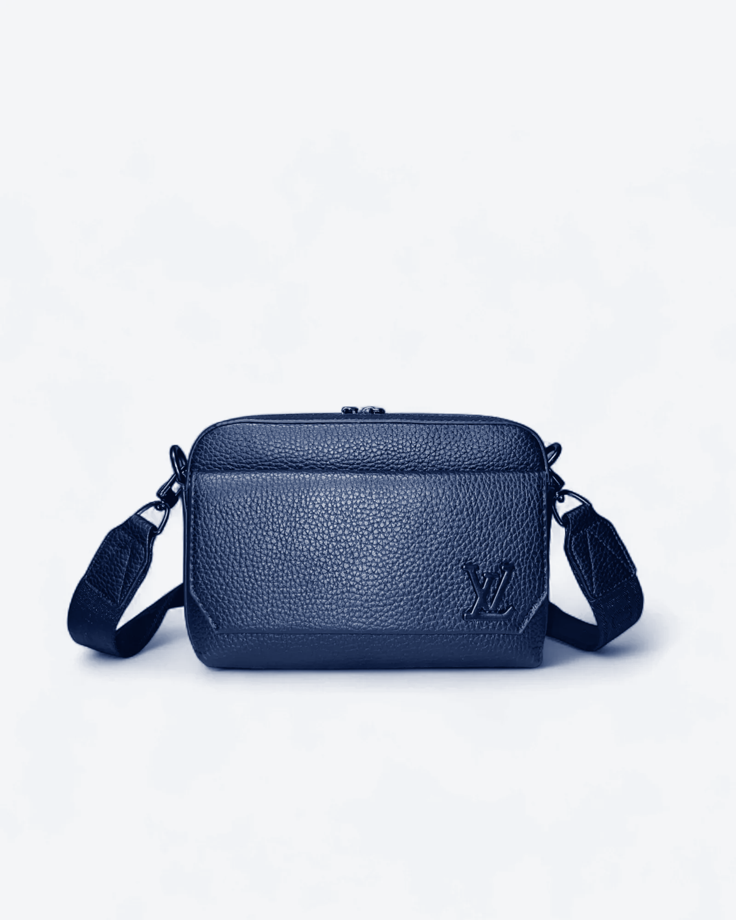 LVTN - Leather Mini Messenger Bag - Dark Blue