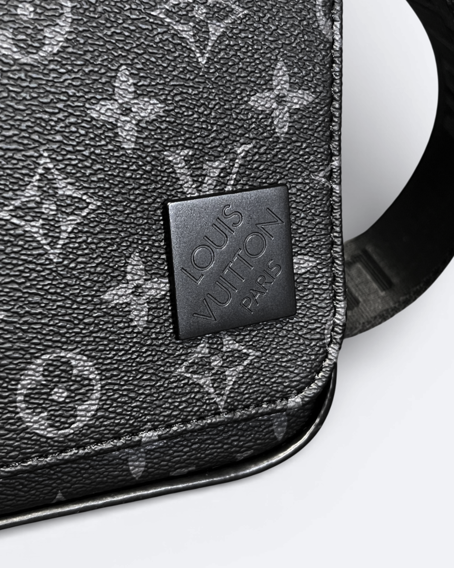 LVTN - Pattern Messenger Bag - Black