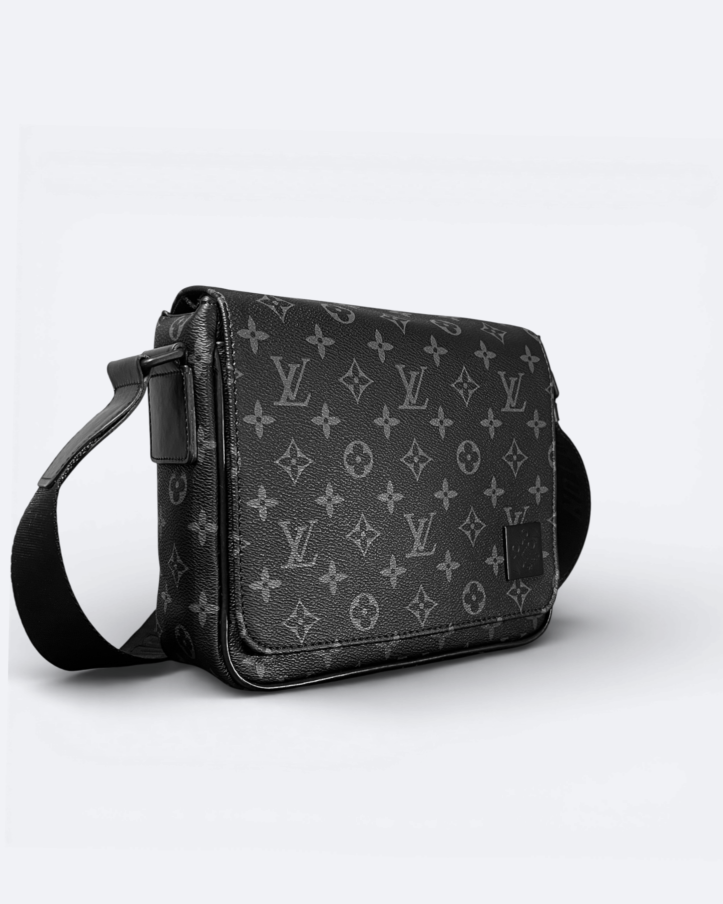LVTN - Pattern Messenger Bag - Black