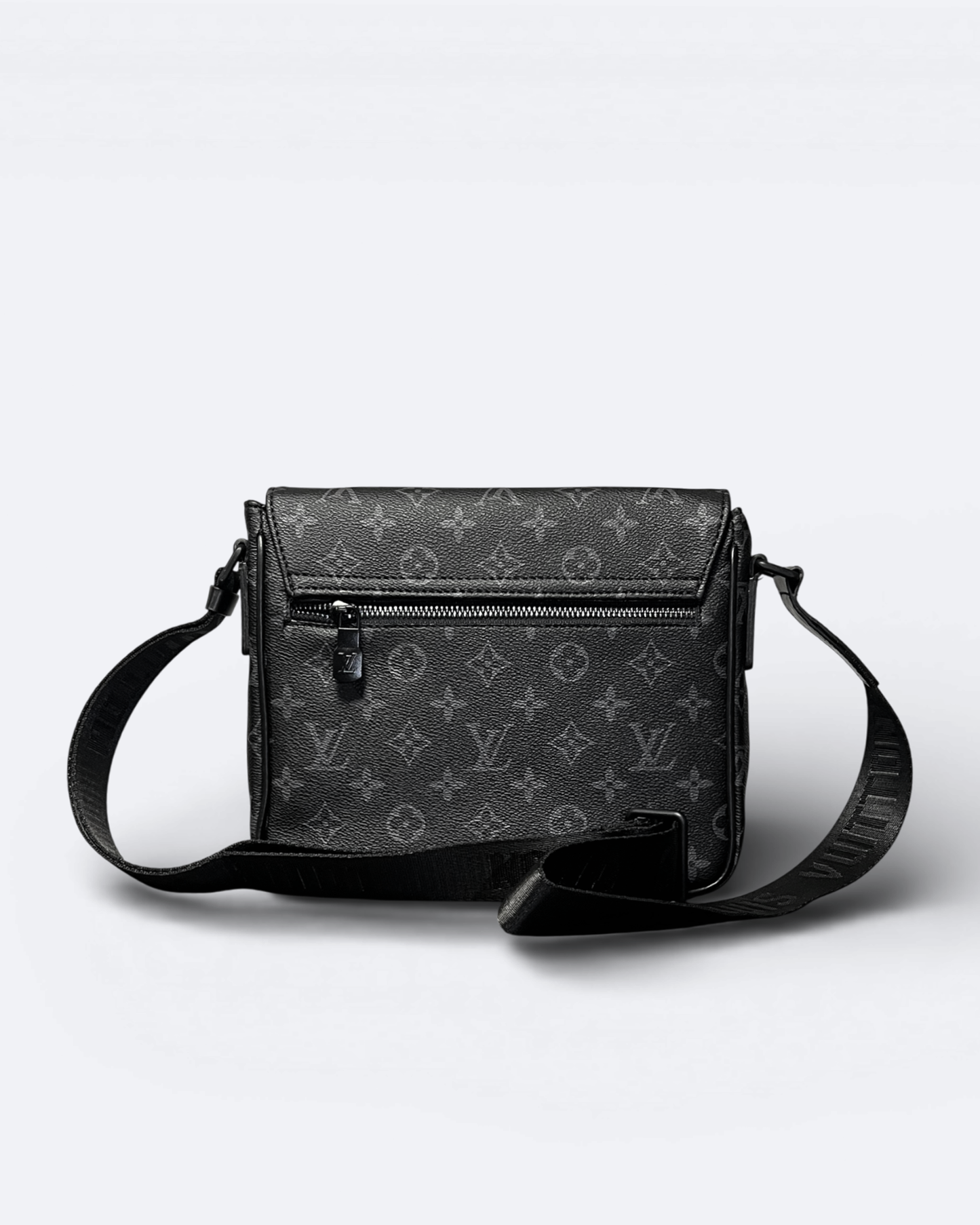 LVTN - Pattern Messenger Bag - Black