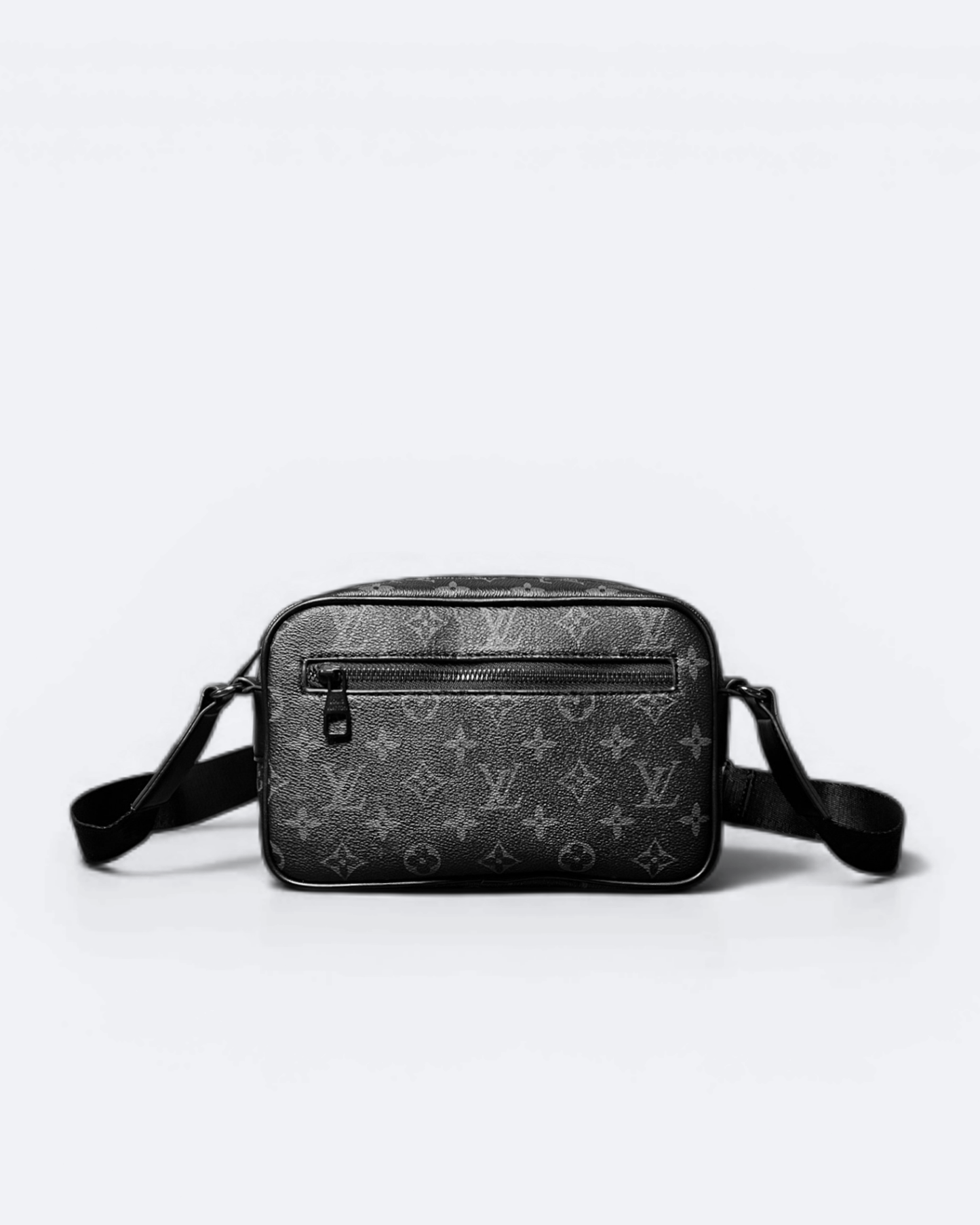 LVTN - Zip Pattern Crossbody Bag - Black